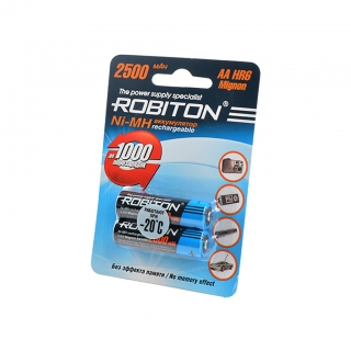 Аккумулятор ROBITON 2500MHAA-2 AA/HR6 2500mah BL-2