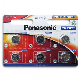 Батарейка литиевая PANASONIC CR2025 BL-6