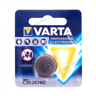 Батарейка литиевая VARTA CR2016 BL-1