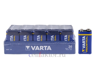 Батарейка алкалиновая VARTA 4022 6LR61