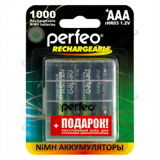 Аккумулятор Perfeo AAA 1000mAh  BL-4 + BOX