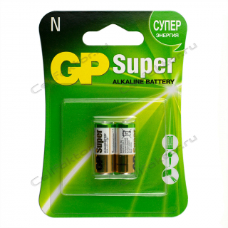 Батарейка алкалиновая GP SUPER LR1 BL-2