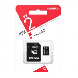 Карта памяти SMART BUY MicroSD 2Gb SD adapter