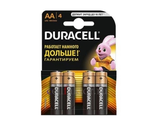 Батарейка алкалиновая DURACELL LR6 BL-4