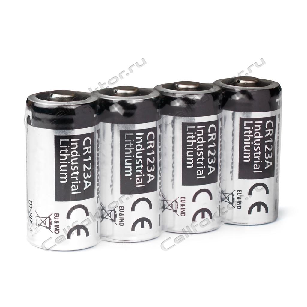 PANASONIC CR123A Industrial Lithium (shrink-4) батарейка литиевая для датчиков купить оптом в СеллФактор с доставкой по Москве и России