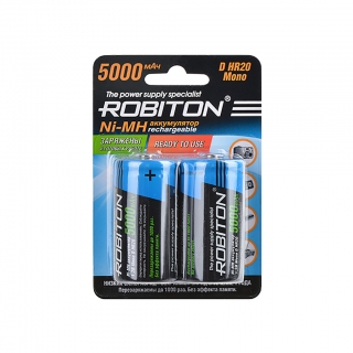 Аккумулятор ROBITON RTU5000MHD D/HR20 5000mah BL-2