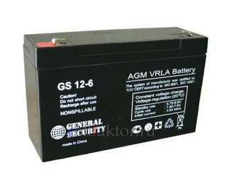 Аккумулятор GENERAL SECURITY GS 12-6
