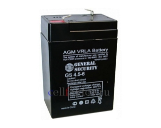 Аккумулятор GENERAL SECURITY GS 4.5-6