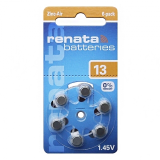 Батарейка RENATA ZA13 BL-6