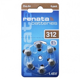 Батарейка RENATA ZA312 BL-6