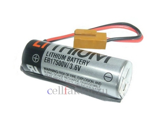 Батарейка литиевая TOSHIBA  ER17500 с штекером
