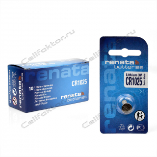 Батарейка литиевая RENATA CR1025 BL-1