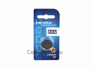 Батарейка литиевая RENATA CR2025 BL-1