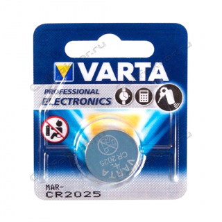 Батарейка литиевая VARTA CR2025 BL-1