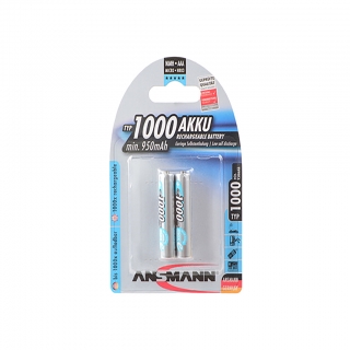 Аккумулятор ANSMANN maxE ААA/HR03 1000mAh BL-2