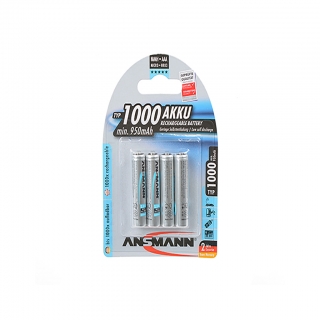 Аккумулятор ANSMANN maxE ААA/HR03 1000mAh BL-4