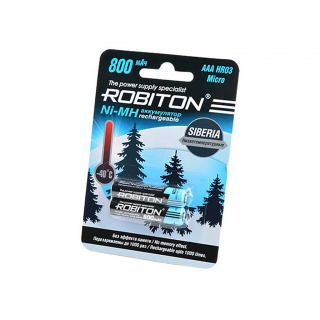 Аккумулятор ROBITON Siberia 800MHAAA-2 AAA/HR03 800mah BL-2
