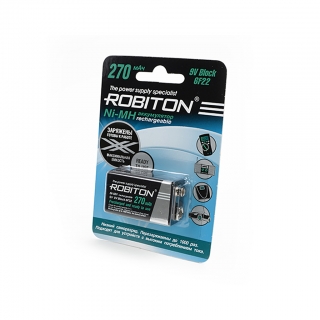 Аккумулятор ROBITON RTU270MH-1 9V 270mah BL-1
