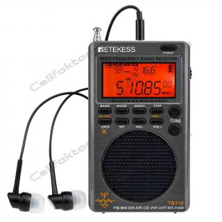 Радиоприемник RETEKESS TR110 (серый)
