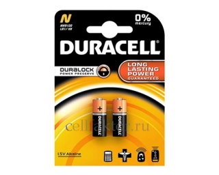 Батарейка алкалиновая DURACELL LR1 N BL-2