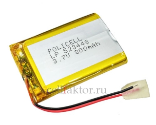 Аккумулятор литий-полимер LP523448-PCM PoliCell
