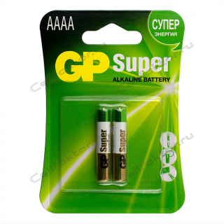 Батарейка алкалиновая GP SUPER LR61 BL-2