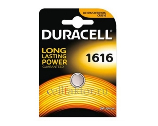 Батарейка литиевая DURACELL DL1616 BL-1