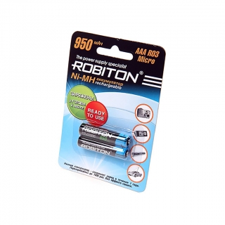 Аккумулятор ROBITON RTU950MHAAA-2 AAА/HR03 950mah BL-2
