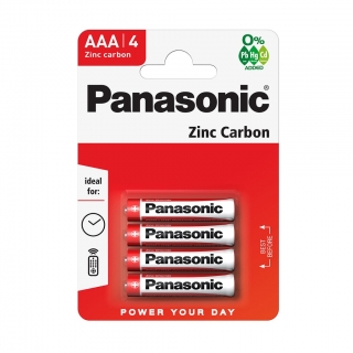 Батарейка солевая PANASONIC zinc carbon R03 BL-4