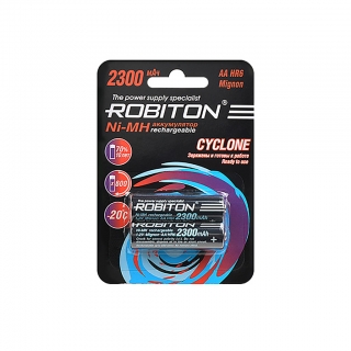 Аккумулятор ROBITON CYCLONE RTU2300MHAA AA/HR6 2300mah BL-2