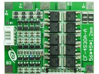 Плата контроля Li-ion 4S 14.8V 30A BMS-Li4-HB-408