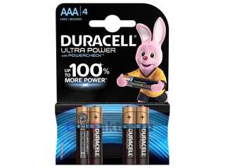 Батарейка алкалиновая DURACELL Ultra Power  LR03 BL-4