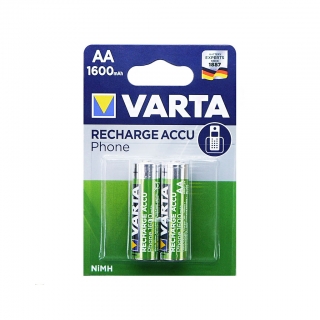 Аккумулятор VARTA RECHARGE ACCU Phone HR6 NiMH 1600mAh BL-2