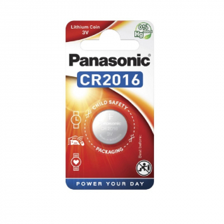 Батарейка литиевая PANASONIC CR2016 BL-1