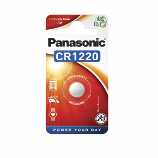 Батарейка литиевая PANASONIC CR1220 BL-1