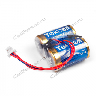 Батарейка литиевая Tekcell 2CR2 с фирменным разъемом