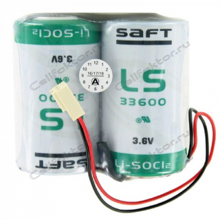 Батарея литиевая SAFT F1x2 LS33600 (7.2V 17000mAh с разъемом Futaba)