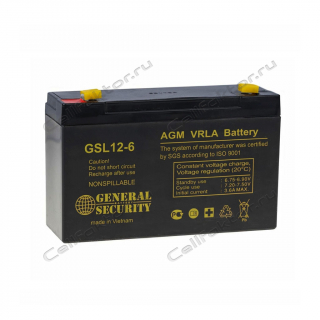 Аккумулятор GENERAL SECURITY GSL 12-6