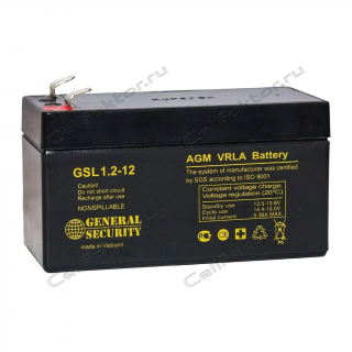 Аккумулятор GENERAL SECURITY GSL 1.2-12