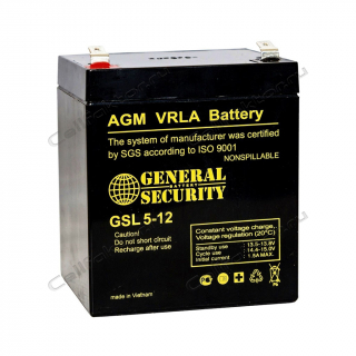 Аккумулятор GENERAL SECURITY GSL 5-12