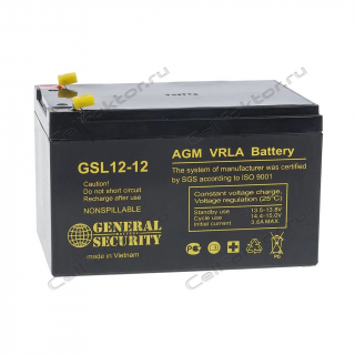 Аккумулятор GENERAL SECURITY GSL 12-12