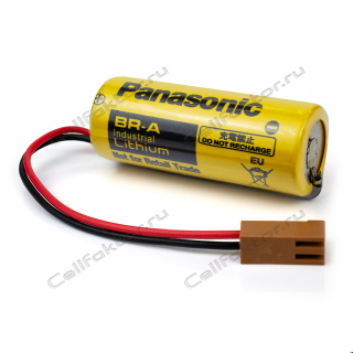 Батарейка литиевая Panasonic BR-A with brown plug JAE