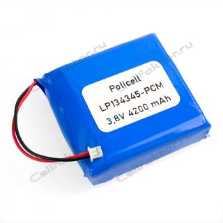 Аккумулятор Policell LP134345-PCM 3,8V 4200 mAh для Дозор 78