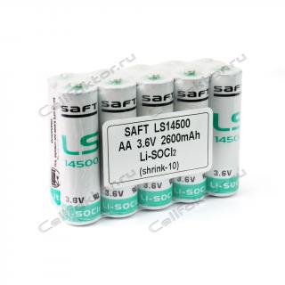 Элементы питания SAFT LS14500 (shrink-10)