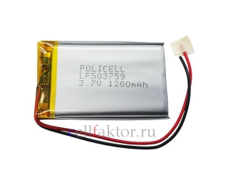 Аккумулятор литий-полимер LP503759-PCM PoliCell