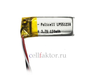 Аккумулятор литий-полимер LP551230-PCM PoliCell