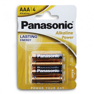 Батарейка алкалиновая PANASONIC Alkaline Power LR03 BL-4
