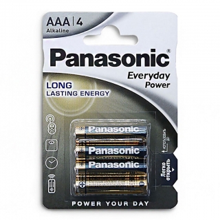 Батарейка алкалиновая PANASONIC Everyday Power  LR03 BL-4