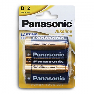 Батарейка алкалиновая PANASONIC Alkaline Power LR20 BL-2