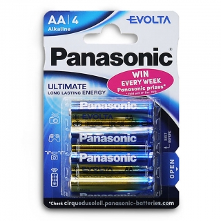 Батарейка алкалиновая PANASONIC Evolta LR6 BL-4